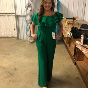 Off the shoulder jump suit
